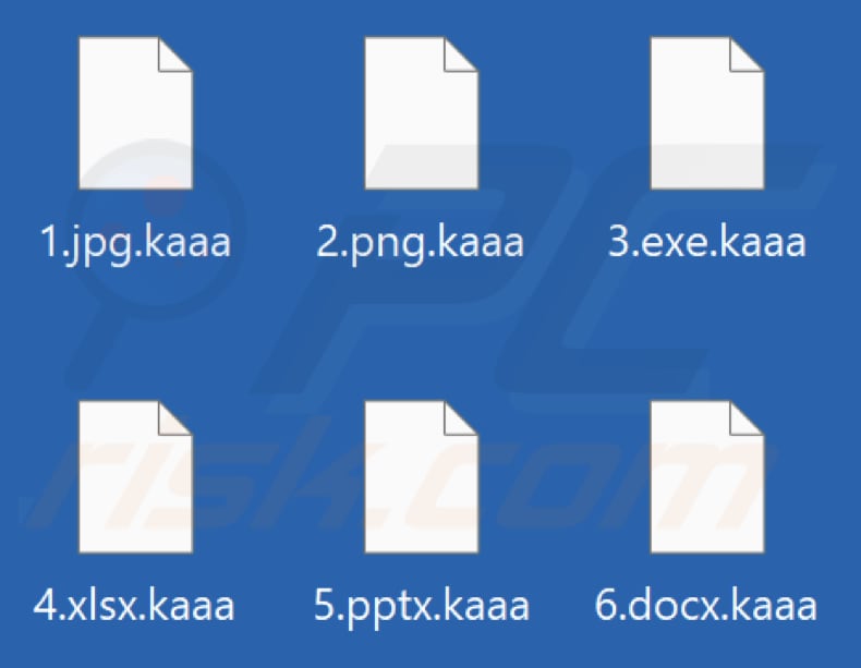 Files encrypted by Kaaa ransomware (.kaaa extension)