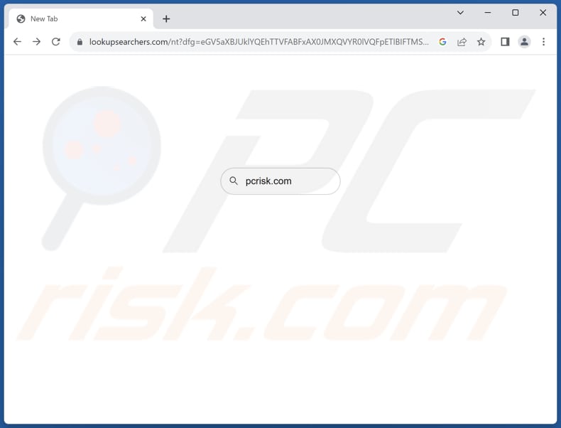 lookupsearchers.com browser hijacker