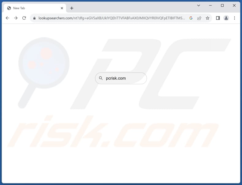 lookupsearchers.com browser hijacker