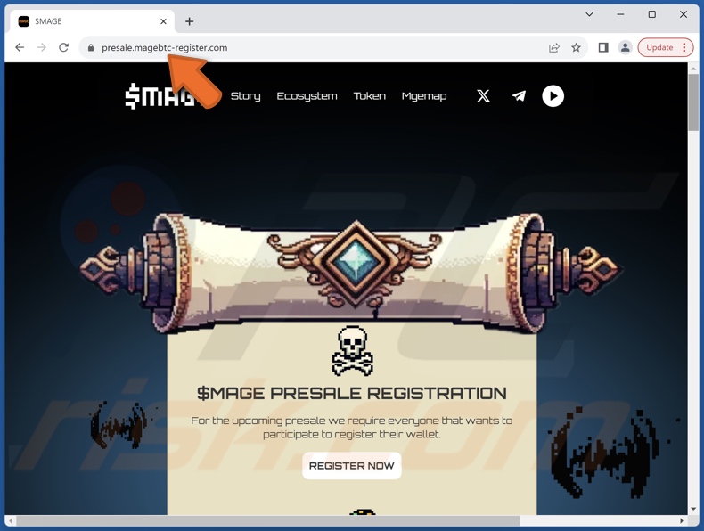 $MAGE PRESALE REGISTRATION scam