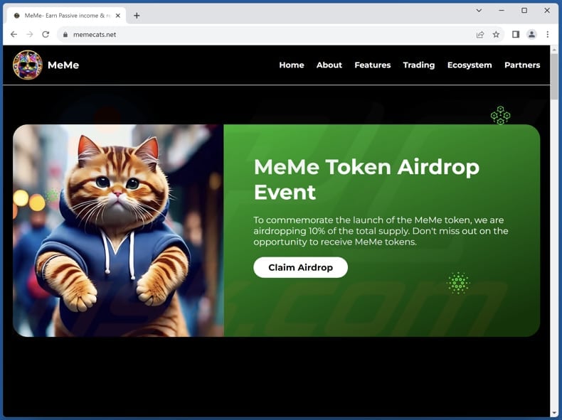 MeMe Token Airdrop scam