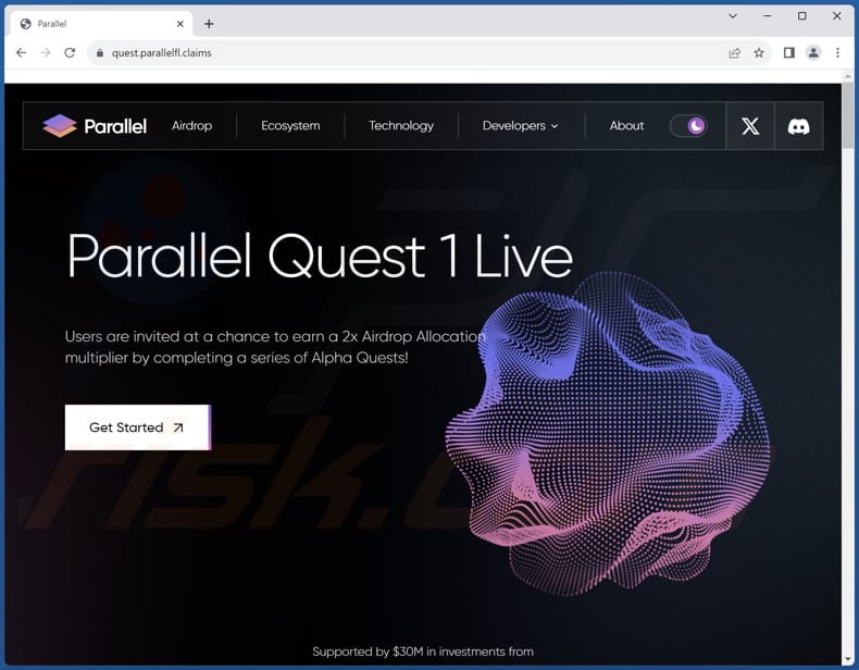 Parallel Quest Airdrop scam