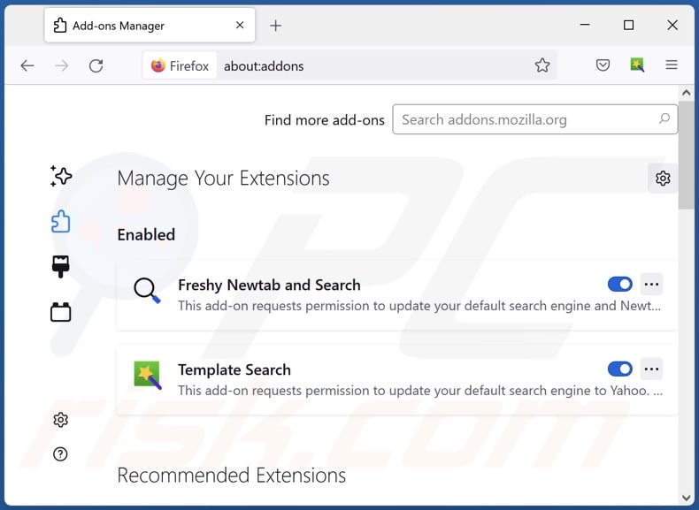 Removing qtrsearch.com related Mozilla Firefox extensions