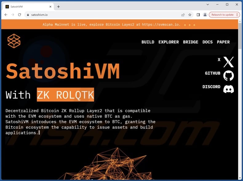 SatoshiVM Airdrop scam real website (satoshivm.io)