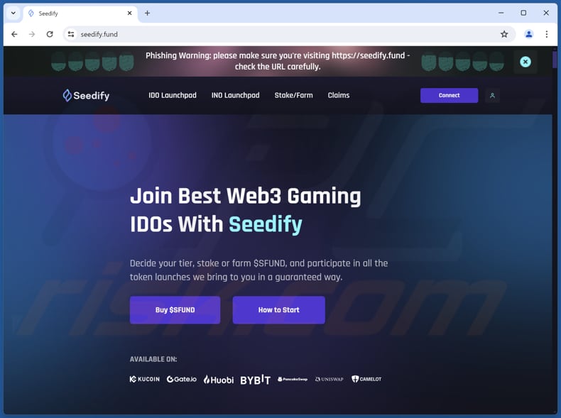 seedify scam real website (seedify.fund)
