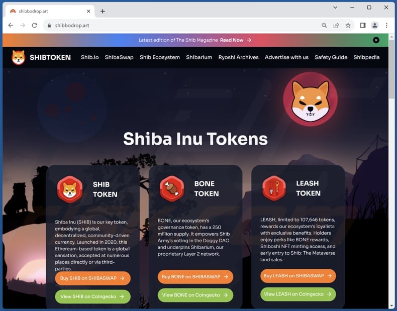 Shiba Inu Tokens scam