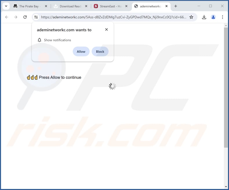 ademinetworkc[.]com ads
