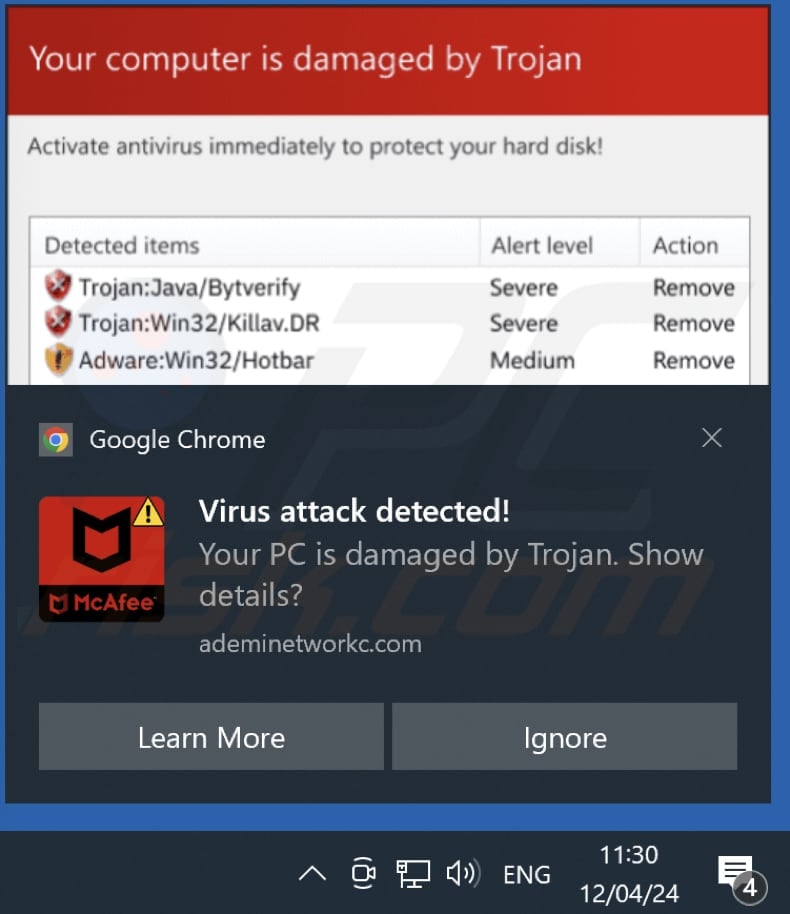 ademinetworkc.com notification