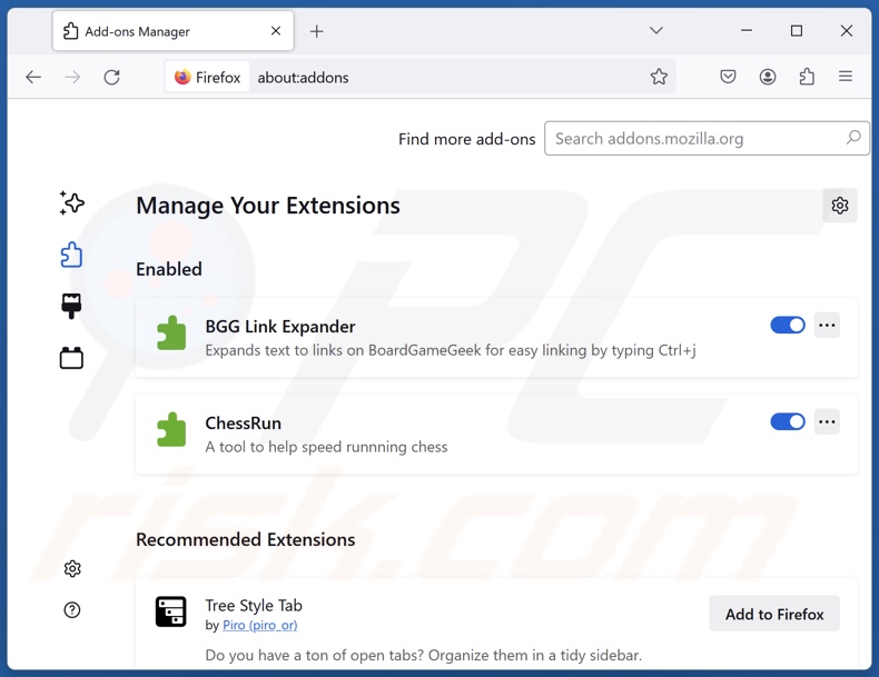 Removing color-picker-tab.com related Mozilla Firefox extensions