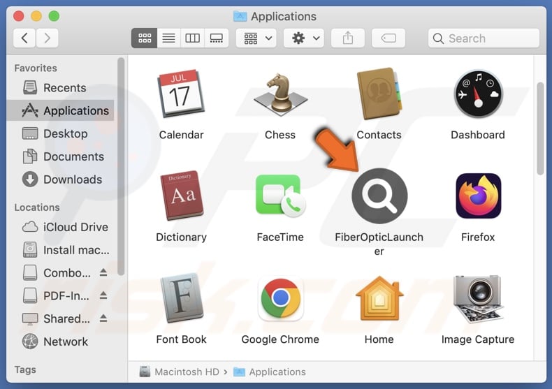 FiberOpticLauncher adware