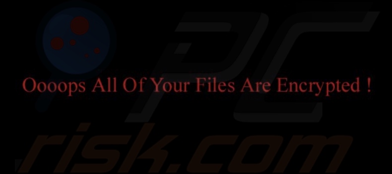 GhosHacker ransomware wallpaper