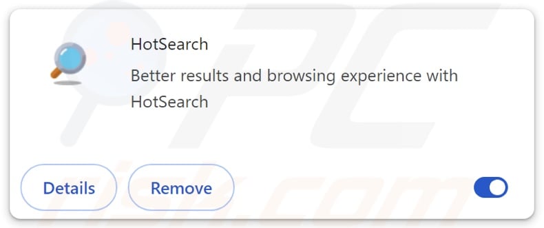 HotSearch browser hijacker
