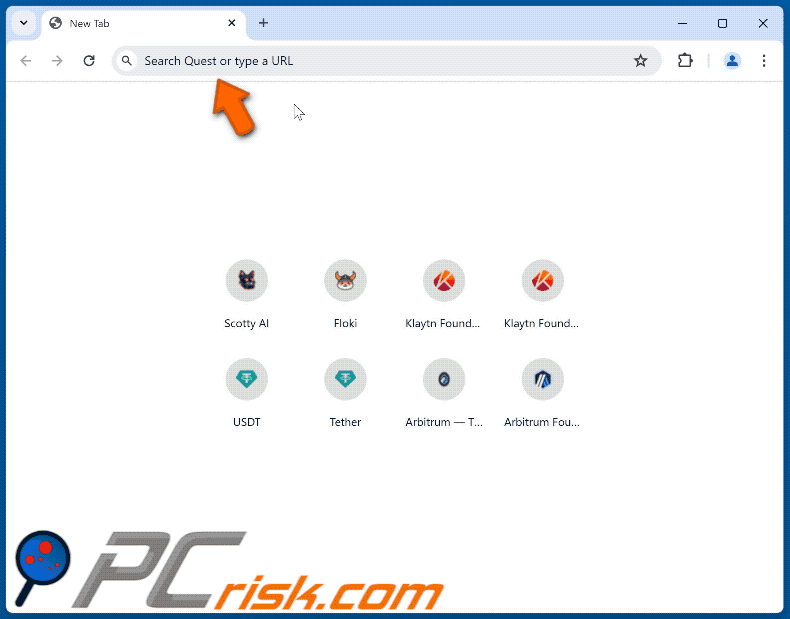 HotSearch browser hijacker redirecting to boyu.com.tr (GIF)