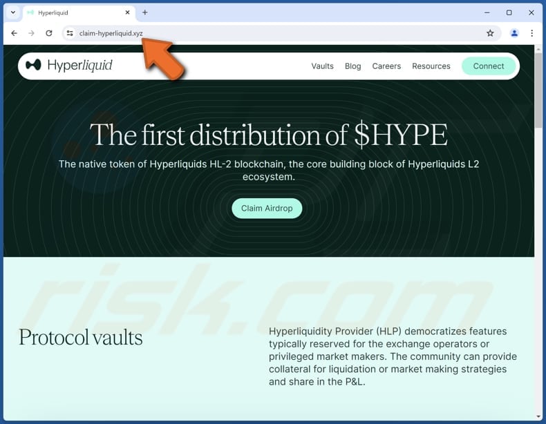 Hyperliquid ($HYPE) Airdrop scam