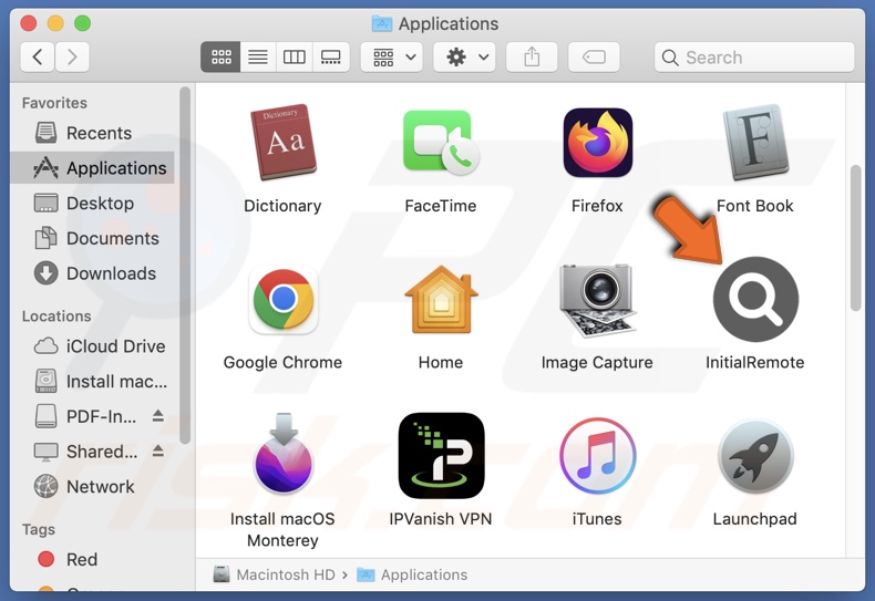 InitialRemote adware