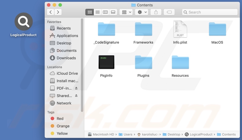 LogicalProduct adware install folder