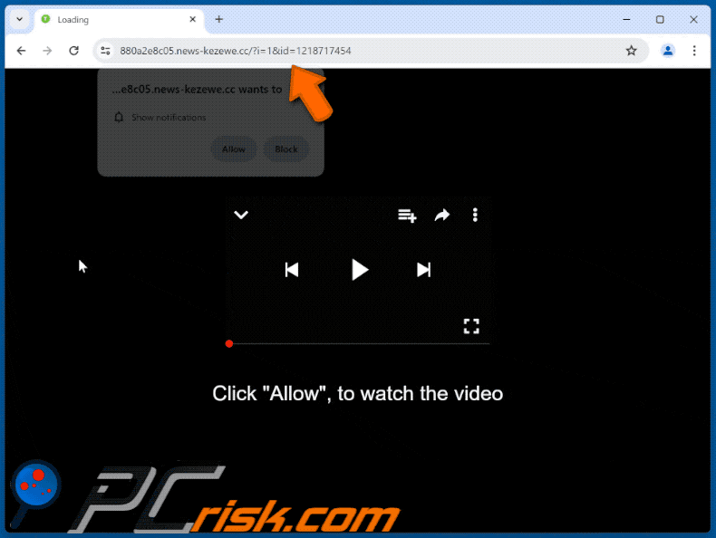 news-kezewe[.]cc website appearance (GIF)