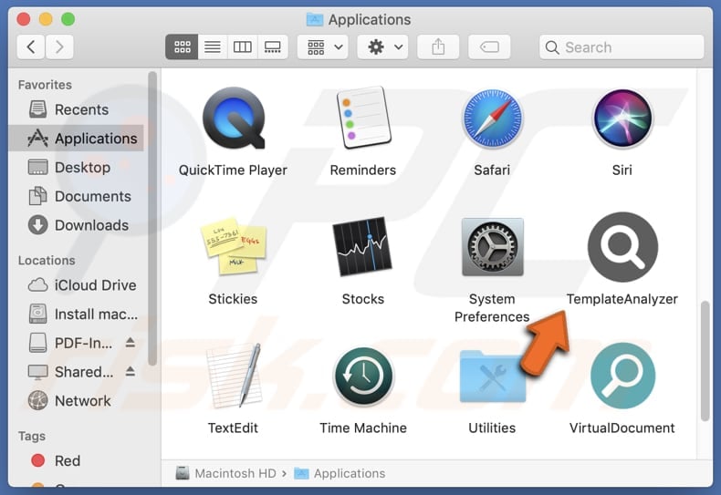 TemplateAnalyzer adware