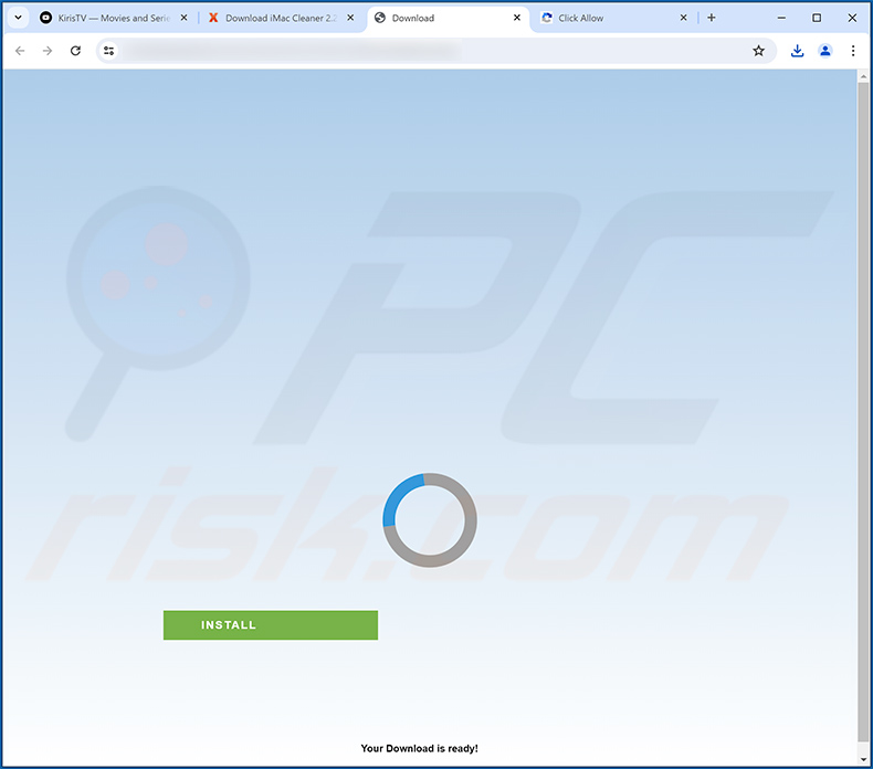 Deceptive websiter promoting InternetGuardian unwanted application (sample 2)