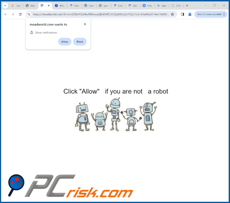 moadworld[.]com website appearance (GIF)