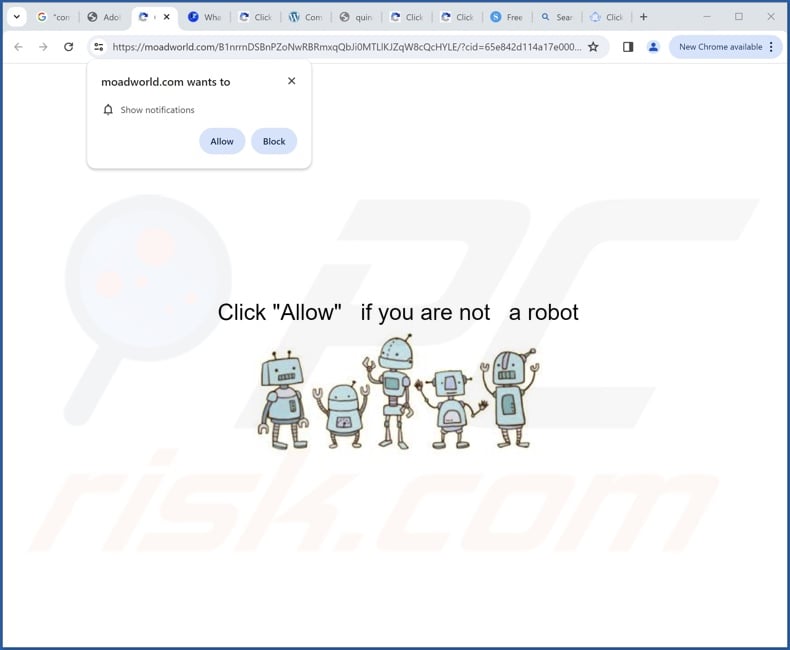 moadworld[.]com pop-up redirects