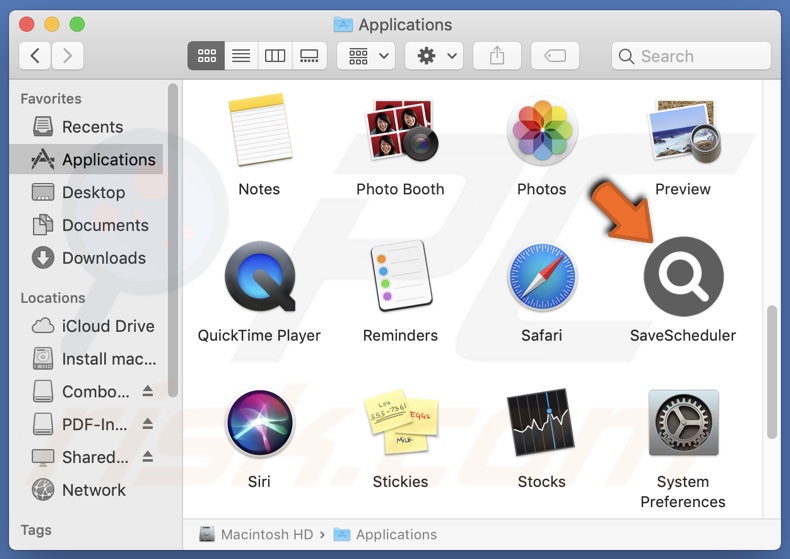 SaveScheduler adware