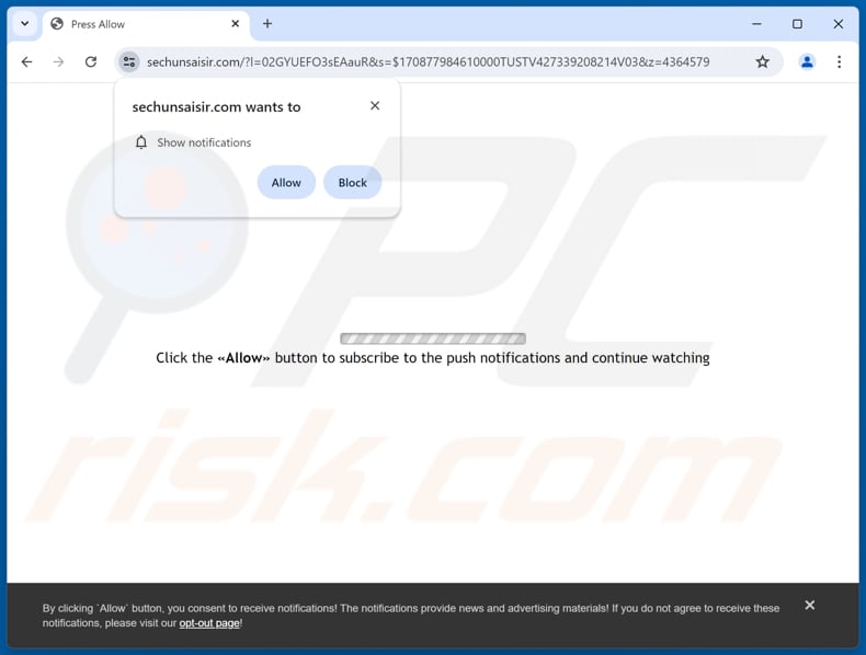 sechunsaisir[.]com ads