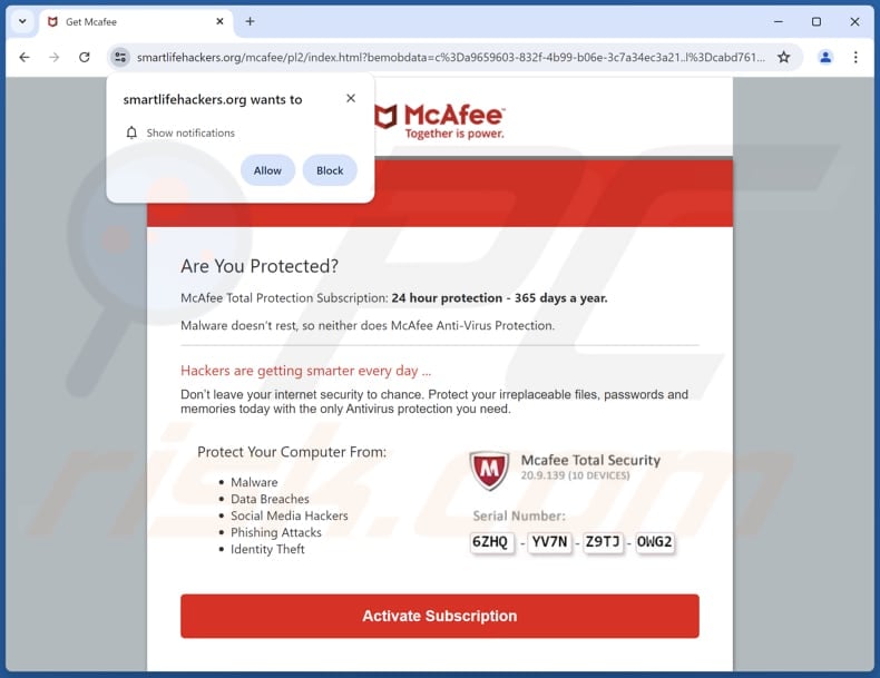smartlifehackers[.]org ads