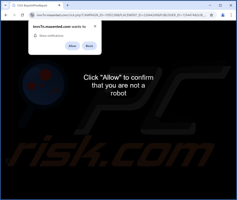 masented[.]com pop-up redirects