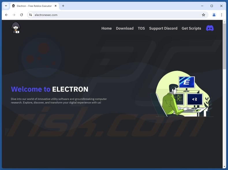 LuaDream malware Electron site