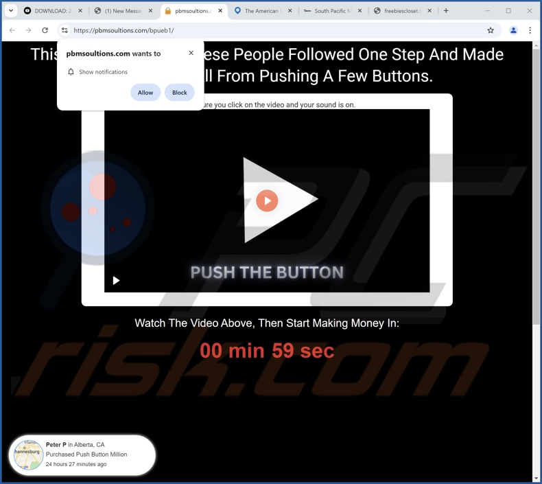 pbmsoultions[.]com pop-up redirects