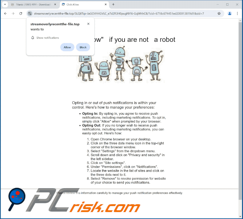 streamoverlyrecentthe-file[.]top website appearance (GIF)