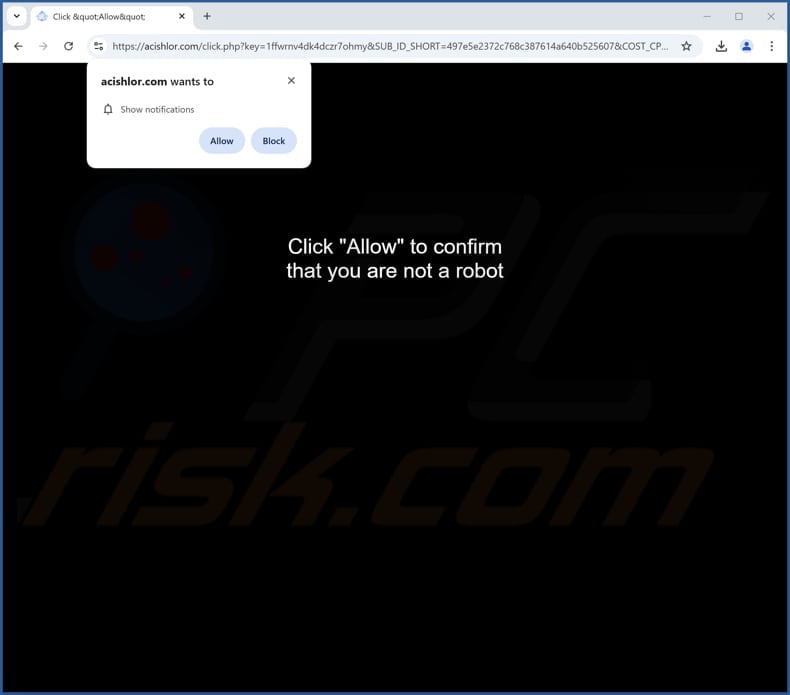 acishlor[.]com ads