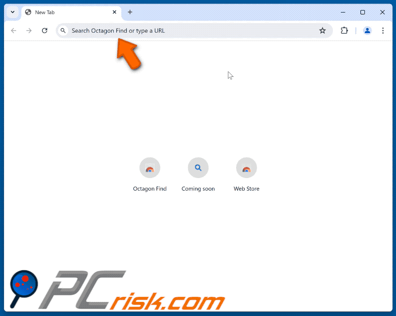 octagonfind.com redirects to bing.com