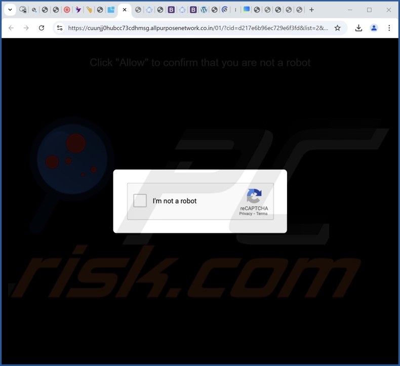 allpurposenetwork.co[.]in pop-up redirects