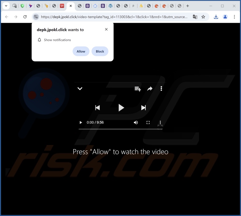jpokl[.]click pop-up redirects