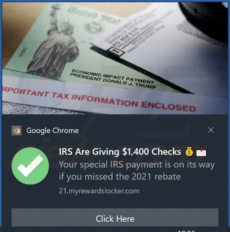 myrewardslocker[.]com notification