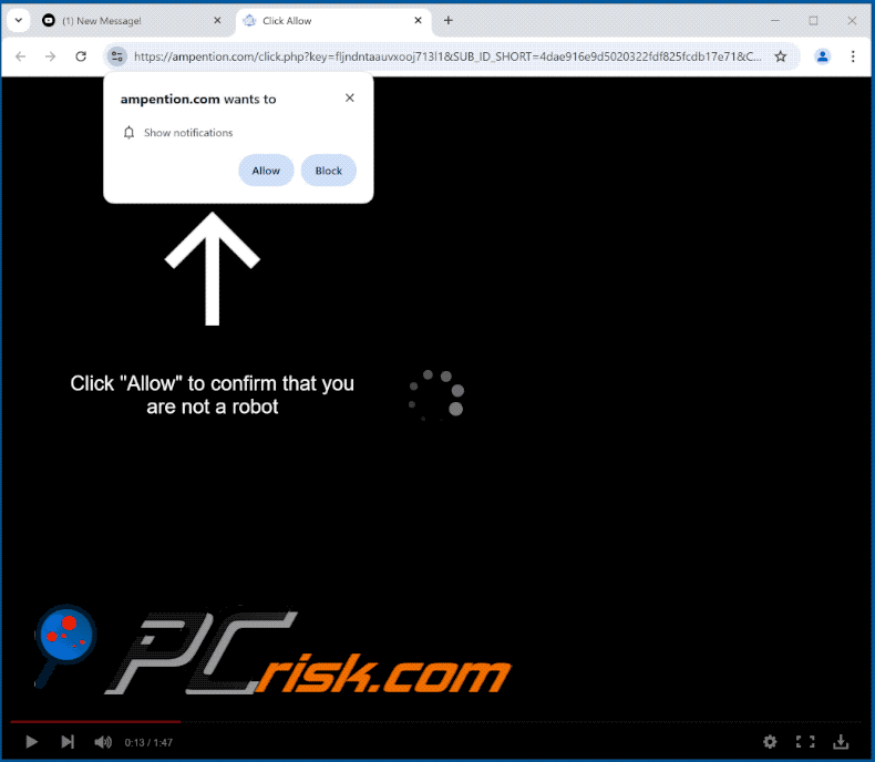 ampention[.]com website appearance (GIF)