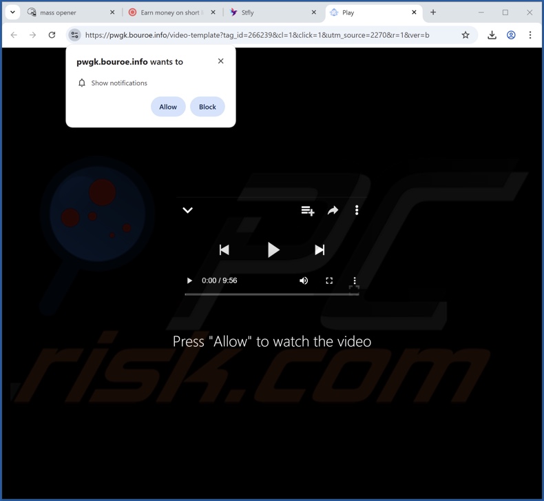 bouroe[.]info pop-up redirects