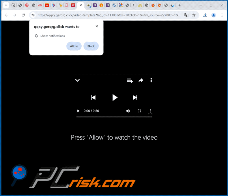 gerqrg[.]click website appearance (GIF)