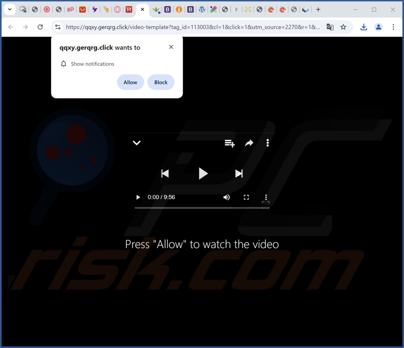 gerqrg[.]click pop-up redirects