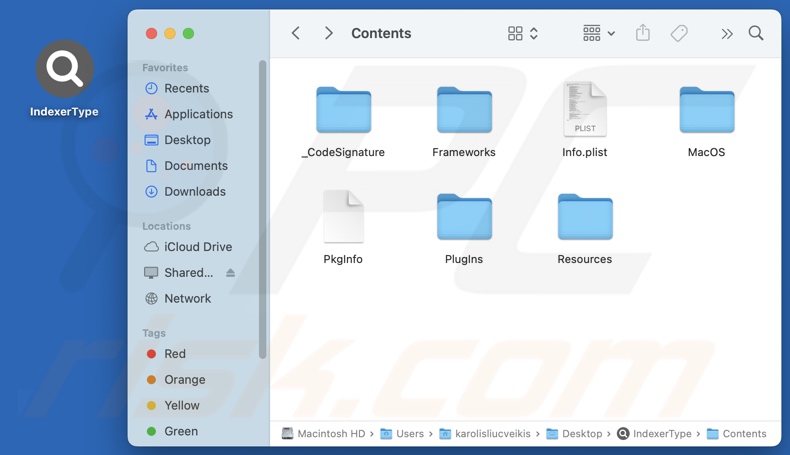 IndexerType adware install folder