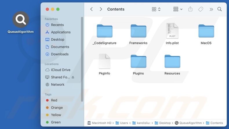 QueueAlgorithm adware install folder
