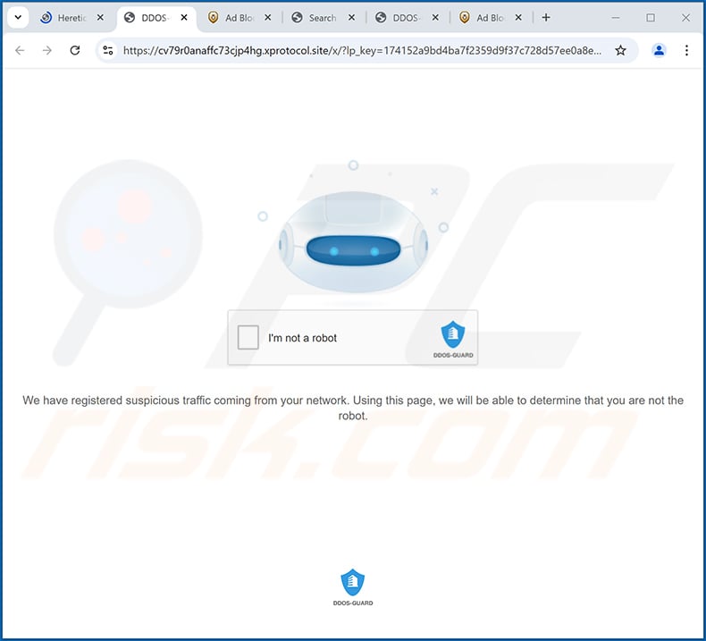 xprotocol[.]site pop-up notifications