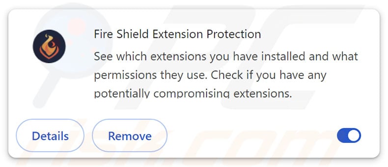 Fire Shield Extension Protection browser extension