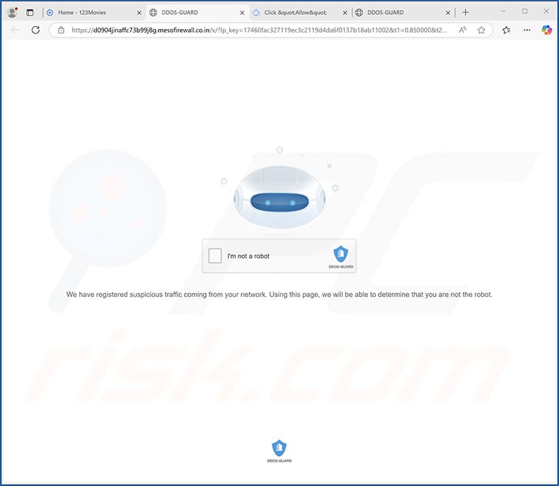 mesofirewall.co[.]in pop-up redirects