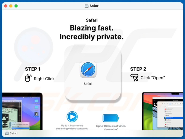 Fake Safari installer spreading Odyssey stealer