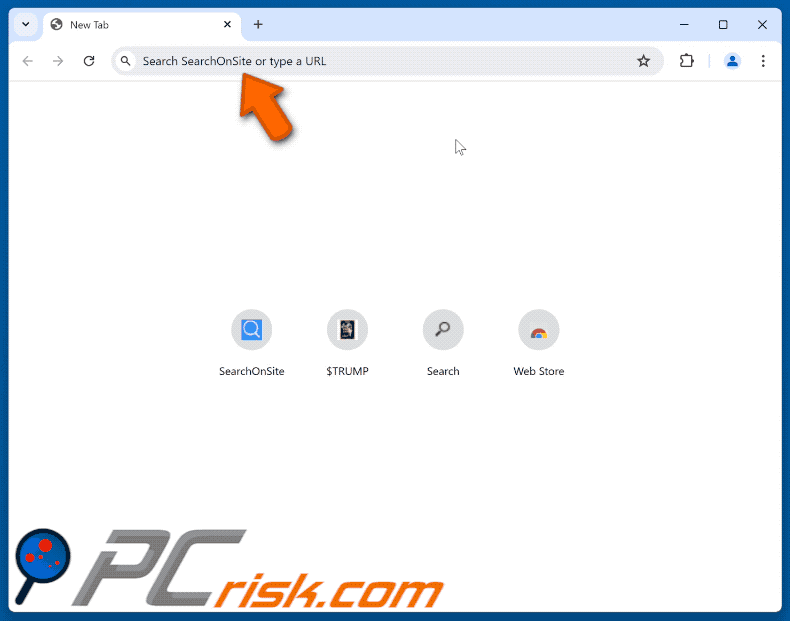 searchonsite.com redirects to bing.com