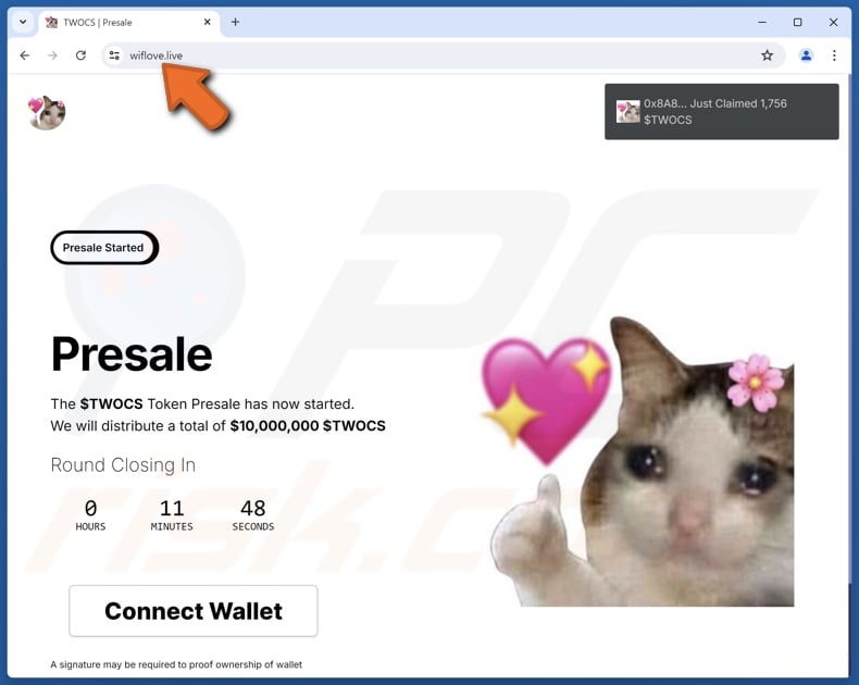 $TWOCS Token Presale scam