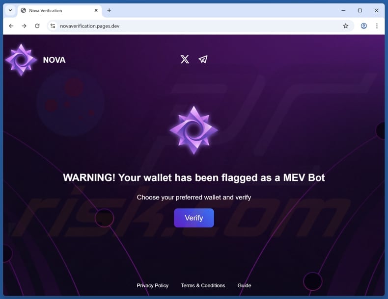 Your Wallet Has Been Flagged As A MEV Bot scam